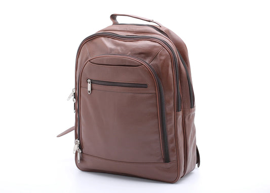 EXECUTIVE Leather Backpack (TAN)